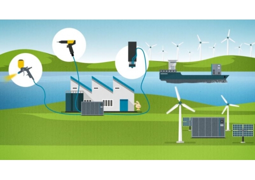 Ingersoll Rand green energy-saving compressed air system